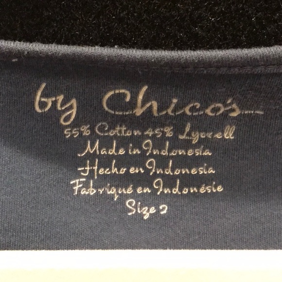 Chicos size 2 (12-14) tee shirt top with roughed sleeves. - Picture 2 of 4
